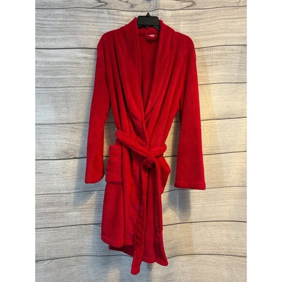 Gilligan & O'Malley Red Plush Robe Size L/XL - Picture 1 of 3